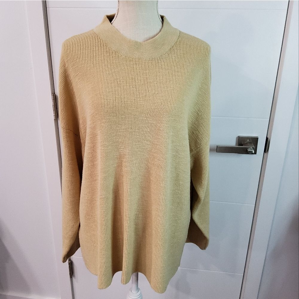 FP Beach Oversize Ribbed Knit Sweater Size M